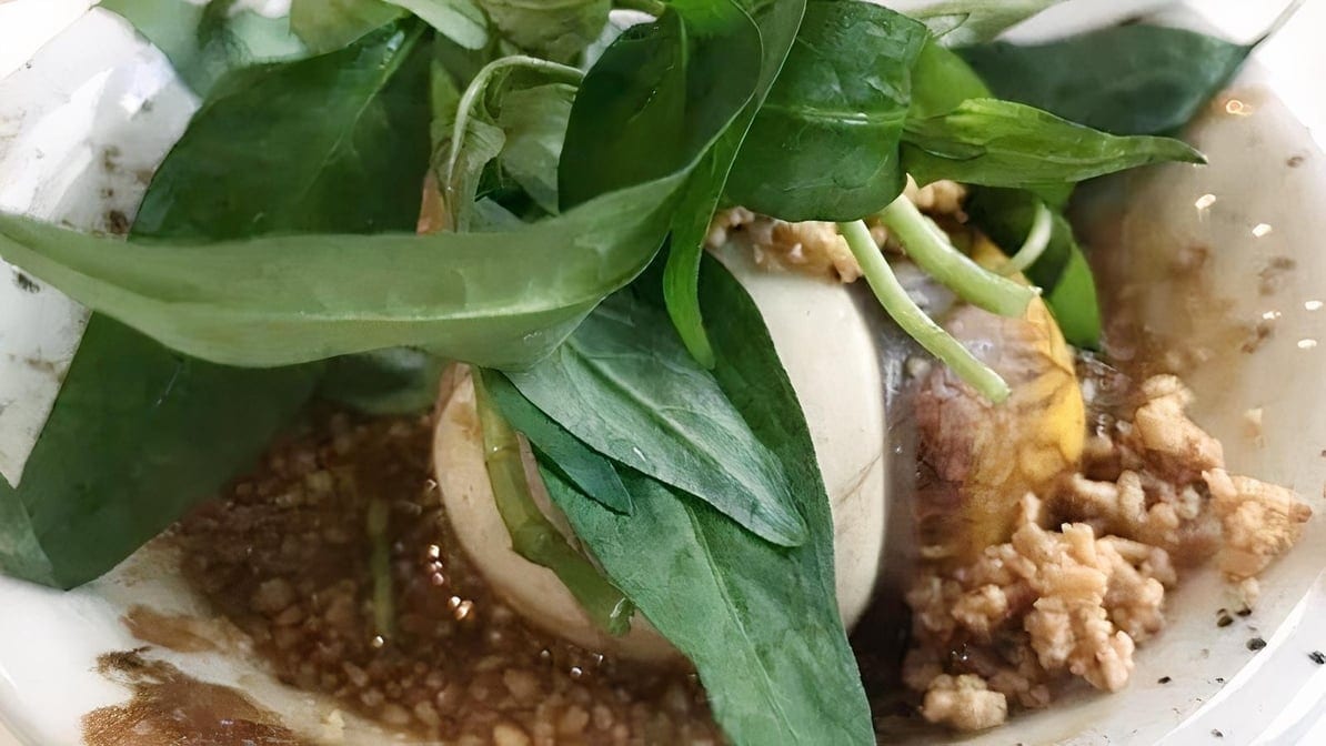 7. Trung Vit Lon Sot Me / Balut Duck Egg Sweet Sour Sauce.